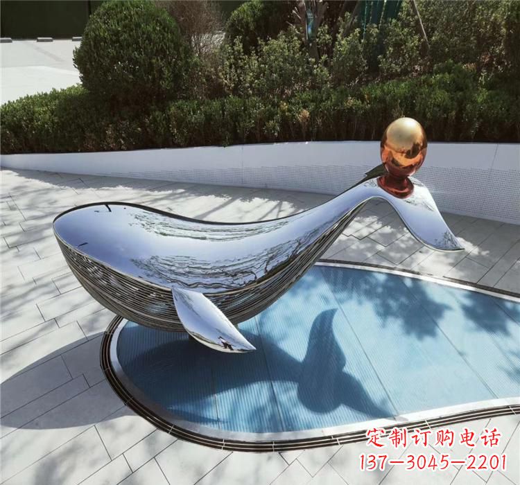 江西不锈钢海豚精美的雕塑作品