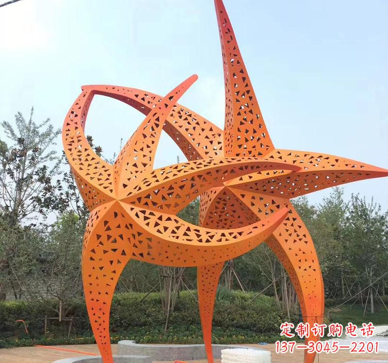 江西不锈钢海星海洋动物雕塑——美丽的海洋艺术
