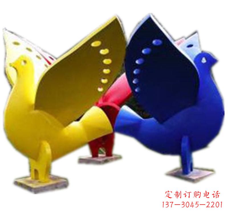 江西不锈钢制作的和平鸽雕塑