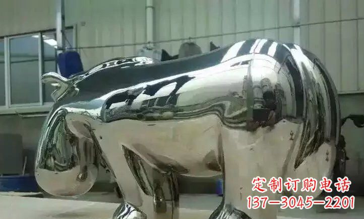 江西不锈钢河马雕塑一种新颖的艺术形式