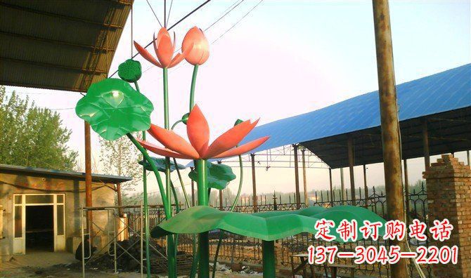 江西不锈钢荷叶雕塑精美而优雅