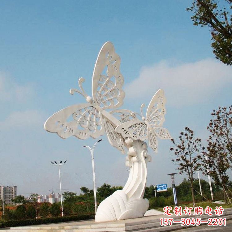 江西不锈钢蝴蝶雕塑——美丽传递自然之美