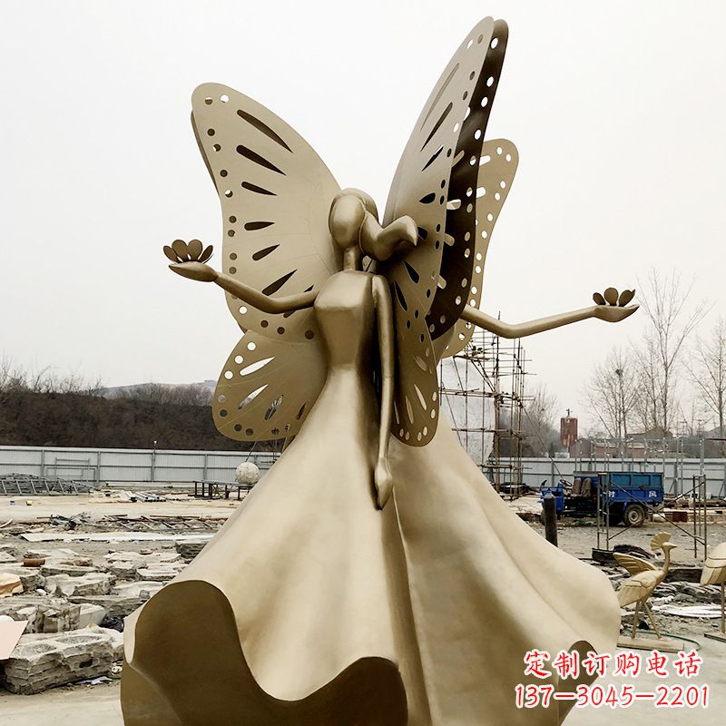 江西不锈钢蝴蝶少女艺术与美的完美结合