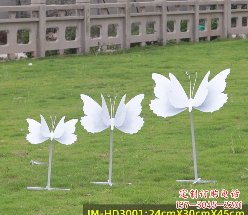 江西不锈钢蝴蝶组合雕塑精美的艺术品