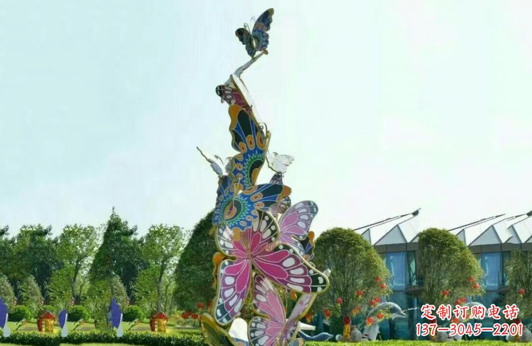 江西不锈钢蝴蝶美丽的雕塑之美