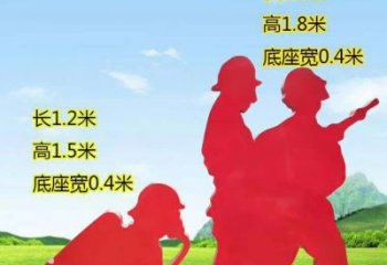江西表彰消防英雄——不锈钢消防员人物雕塑