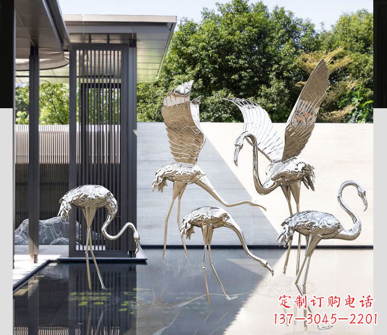 江西不锈钢火烈鸟雕塑雕刻艺术的精粹