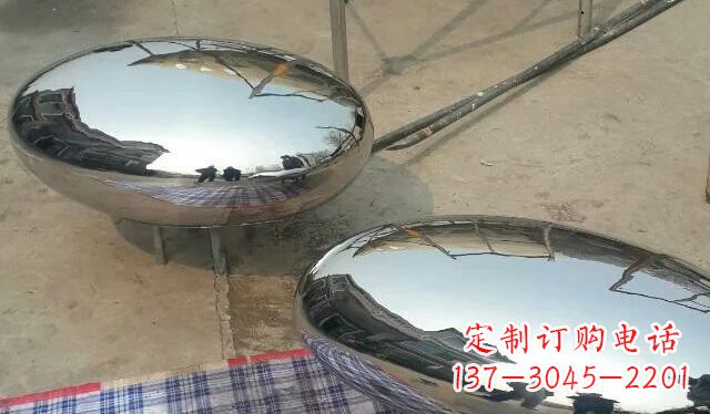 江西不锈钢鸡蛋雕塑精美的艺术作品