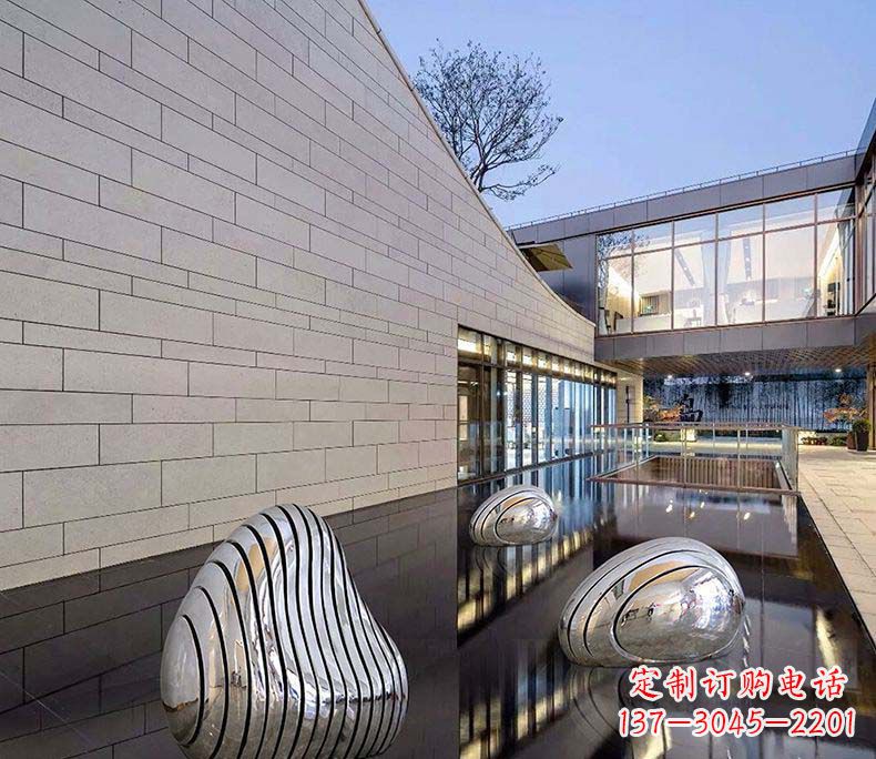 江西精美不锈钢假山雕塑