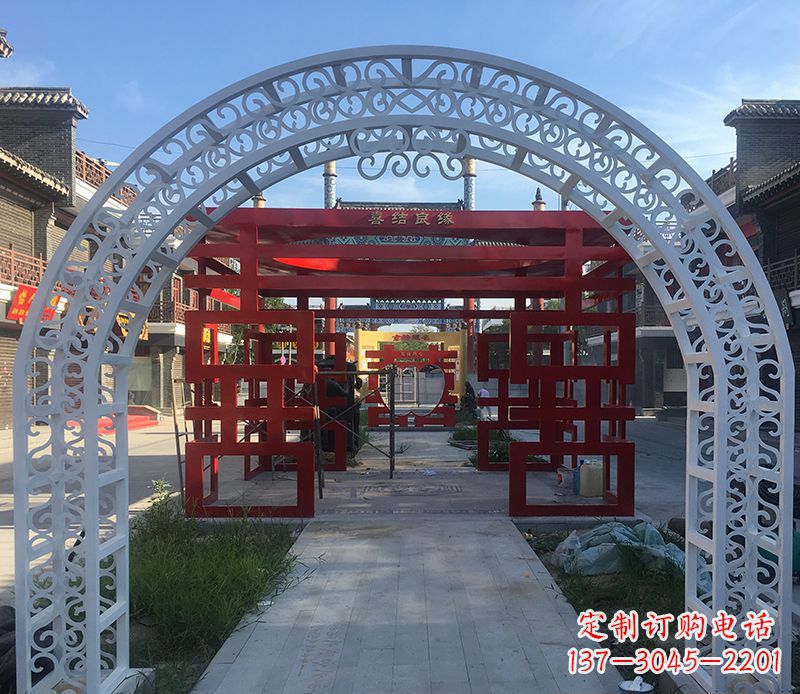 江西不锈钢拱门雕塑——精美绝伦