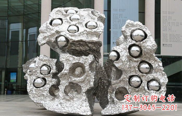 江西不锈钢莲蓬雕塑——传承古老文化的艺术瑰宝
