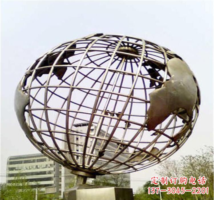 江西不锈钢地球仪雕塑让美景永恒