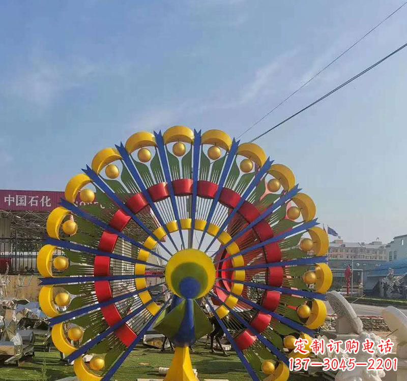 江西不锈钢孔雀雕塑艺术的精美表达