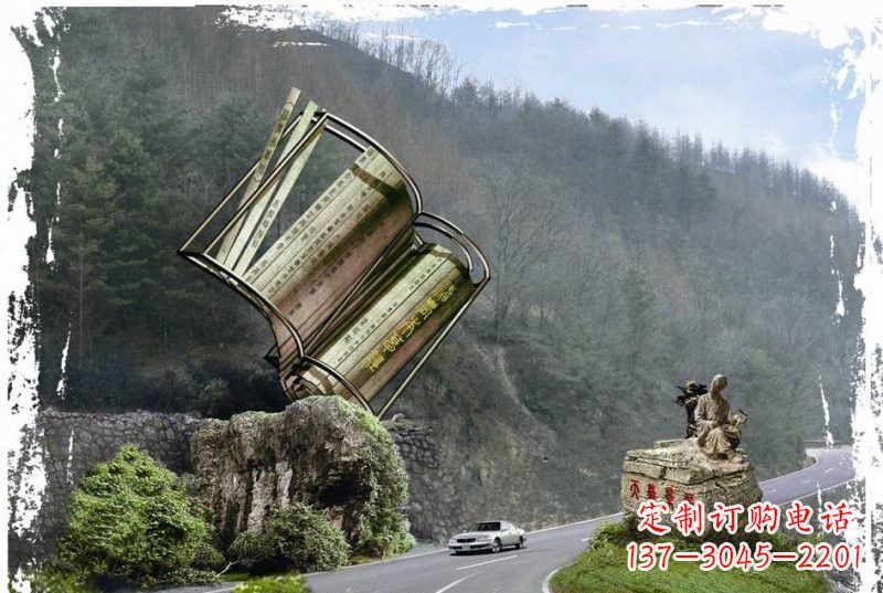 江西神农本草经竹简雕塑——传承中华文化精髓