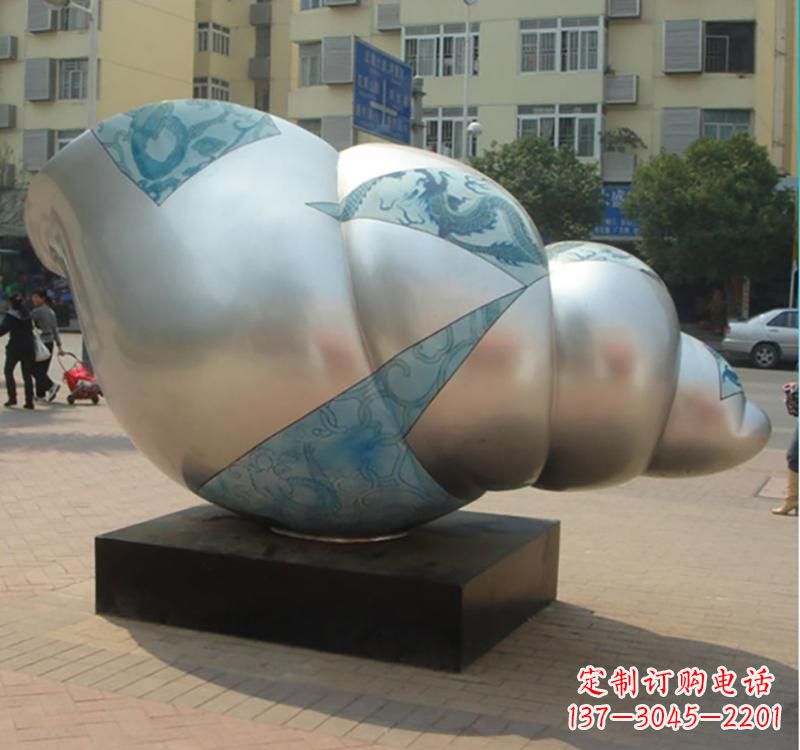 江西不锈钢海螺雕塑艺术的精美融合
