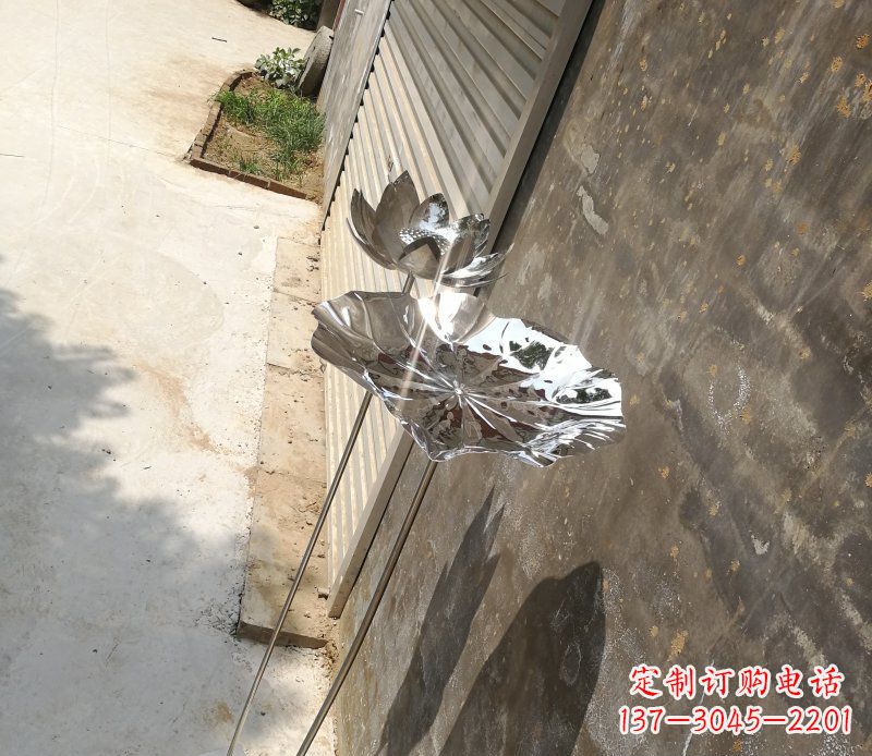 江西不锈钢荷叶雕塑精美的艺术瑰宝