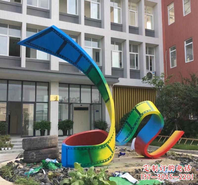 江西不锈钢烤漆艺术胶卷雕塑——缔造艺术精品