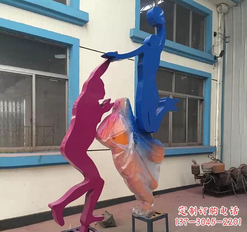 江西不锈钢篮球运动员雕塑纪念篮球运动传奇