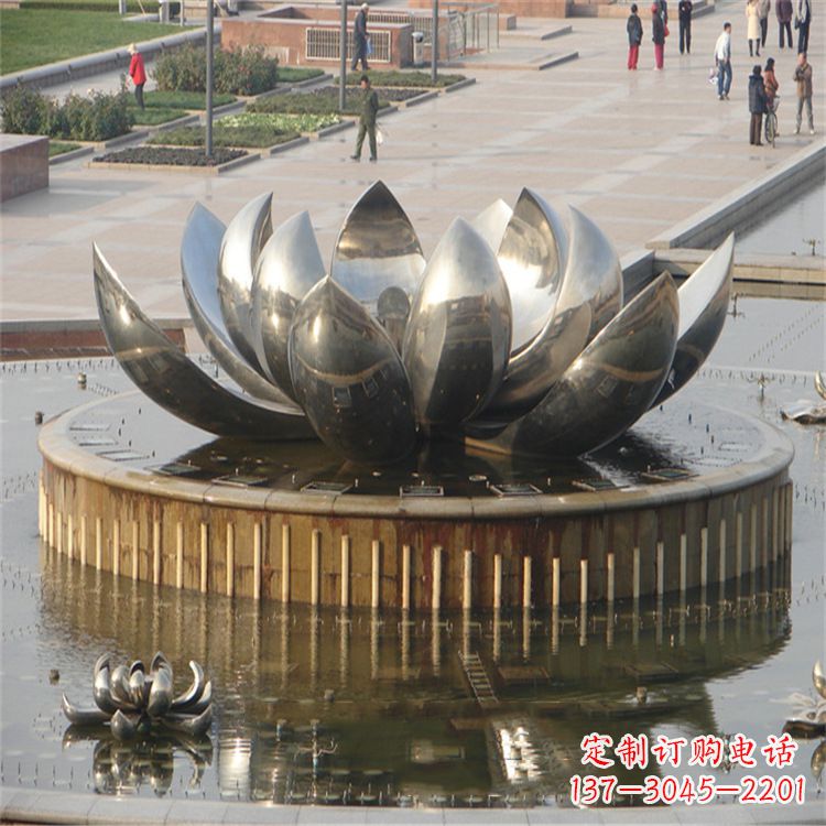 江西不锈钢莲花喷泉——艺术与美的完美结合
