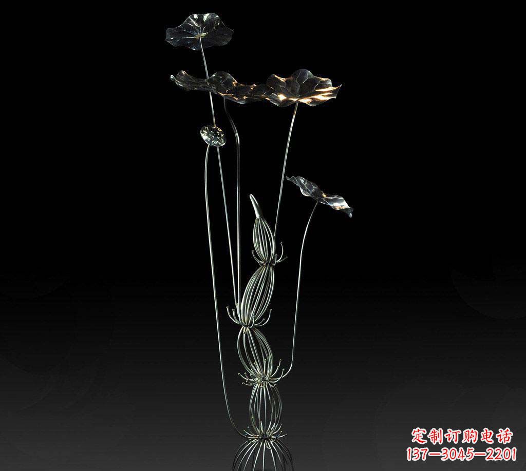 江西不锈钢荷叶雕塑精致优雅的艺术宝藏