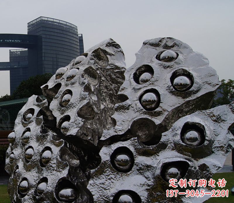 江西不锈钢莲蓬雕塑精美绝伦