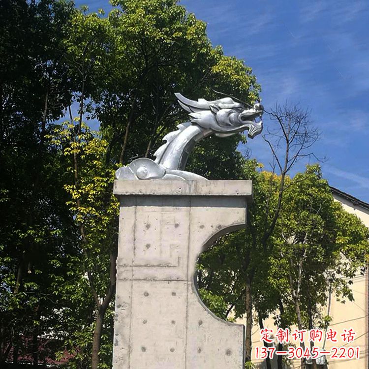 江西不锈钢龙雕塑——传承中华文化精髓