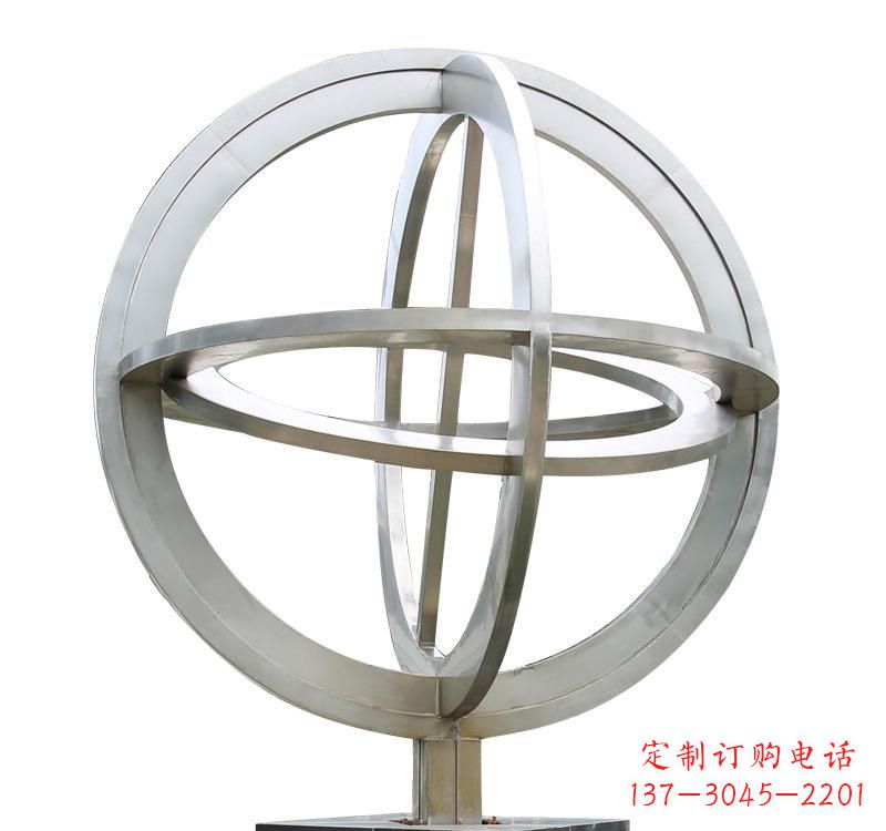 江西不锈钢镂空地球仪雕塑——展示地球的美丽与神奇