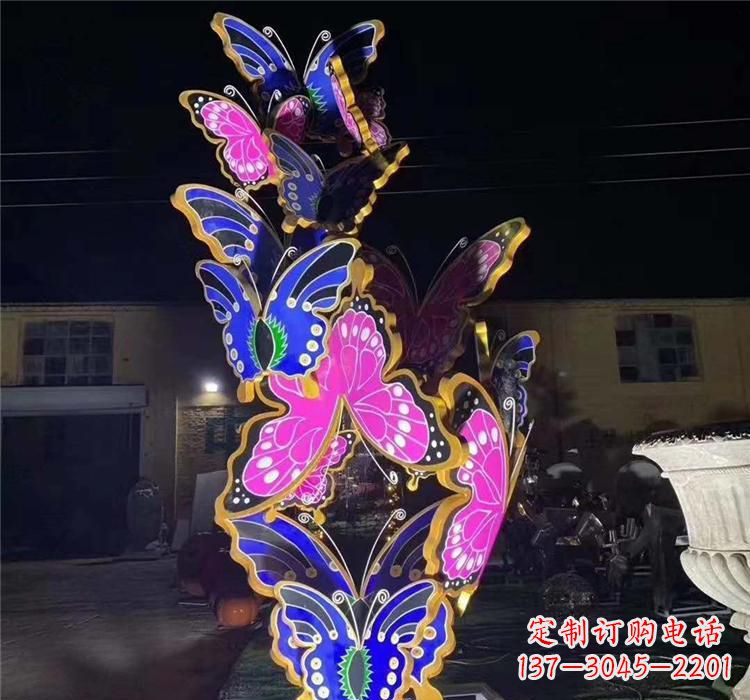 江西不锈钢镂空蝴蝶雕塑——自由自在的艺术风景