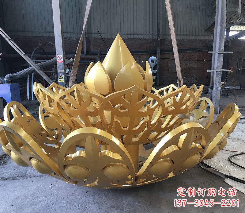 江西不锈钢莲花雕塑精美绝伦