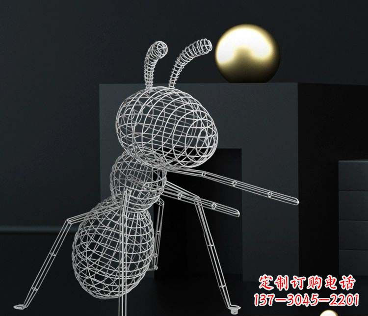 江西不锈钢镂空蚂蚁雕塑艺术与科技的结合