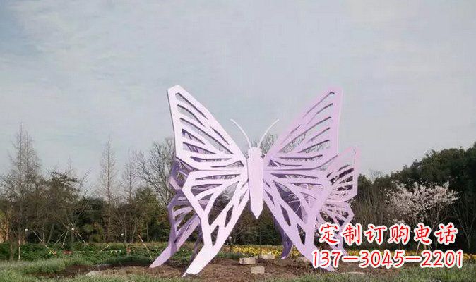 江西不锈钢蝴蝶雕塑美丽的艺术装点