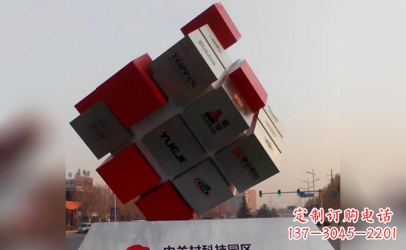 江西不锈钢魔方雕塑艺术精灵的精彩表现
