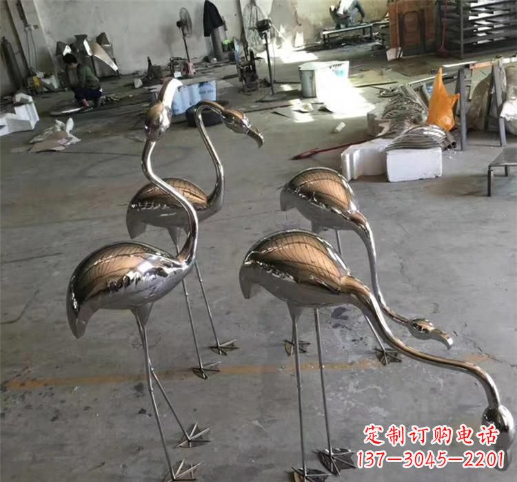 江西不锈钢火烈鸟雕塑给家园带来灿烂的光芒