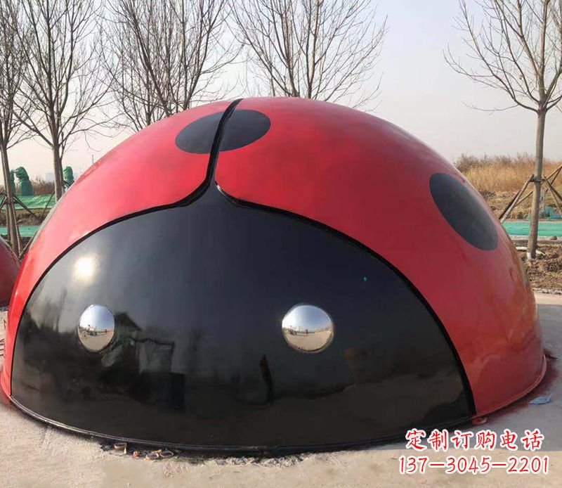 江西不锈钢瓢虫雕塑精致的艺术之美