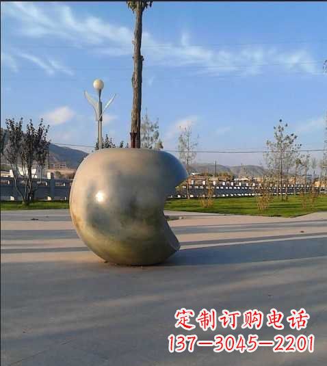 江西不锈钢苹果雕塑艺术与现实的完美结合