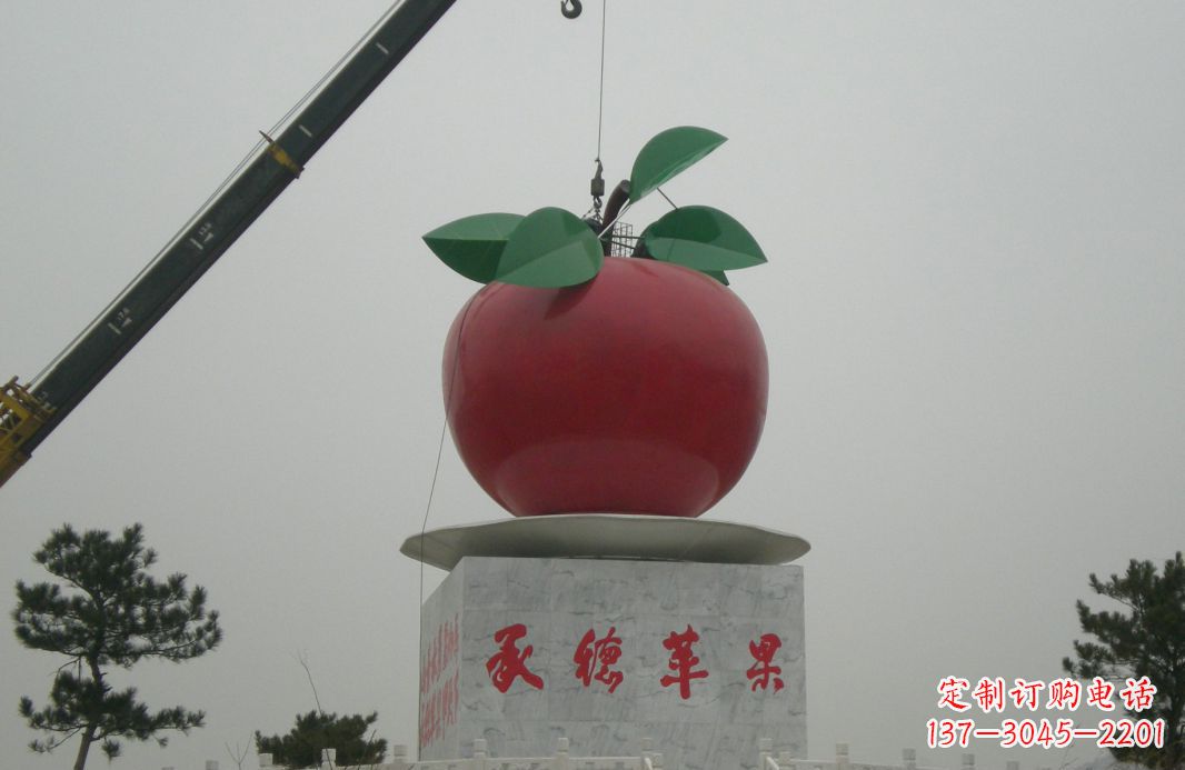 江西不锈钢苹果雕塑精美绝伦的艺术杰作