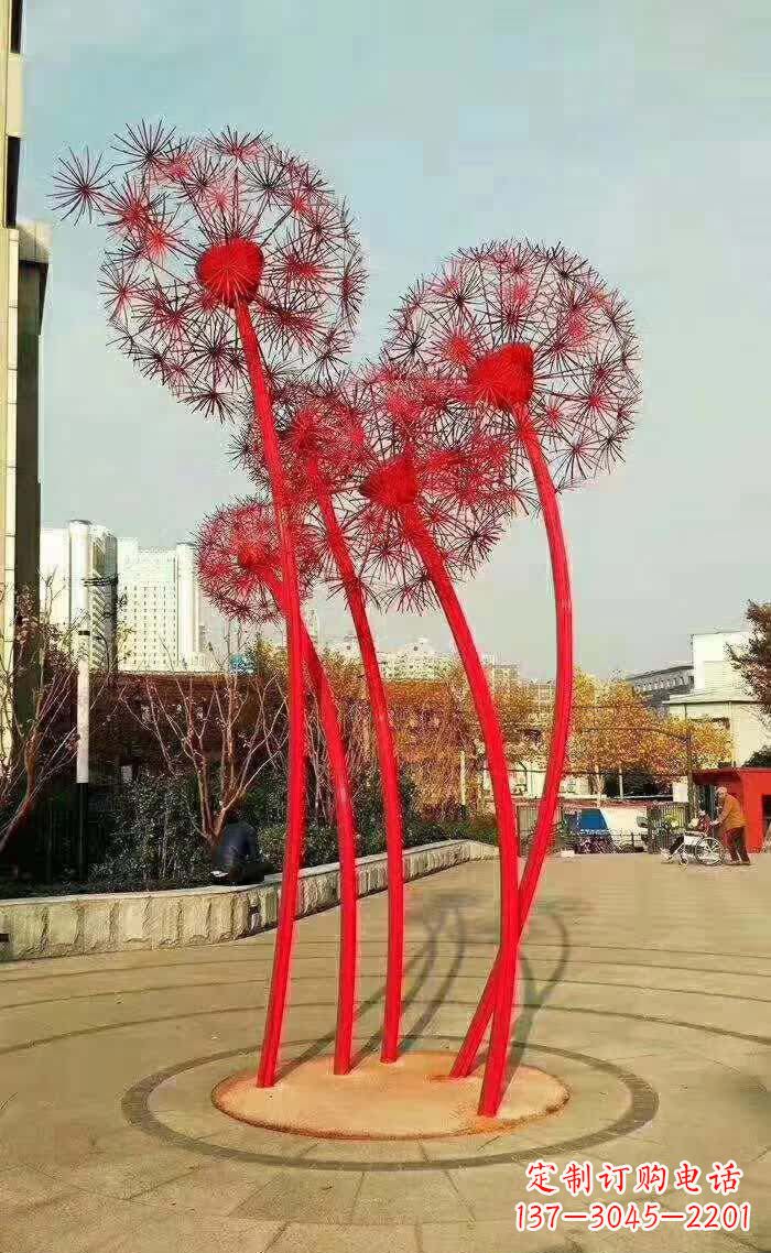 江西不锈钢蒲公英美丽的雕塑之作