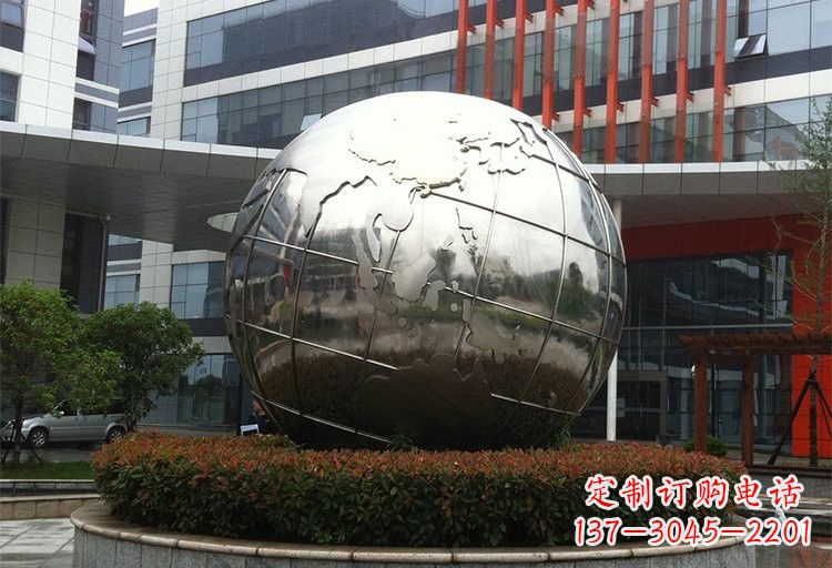 江西不锈钢地球雕塑传递环保意识