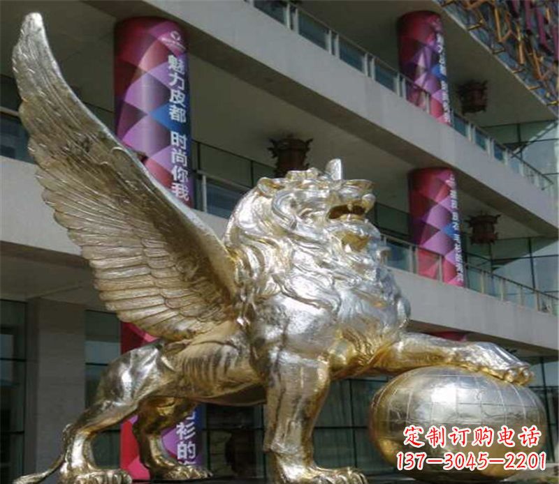 江西不锈钢狮子雕塑象征力量与美