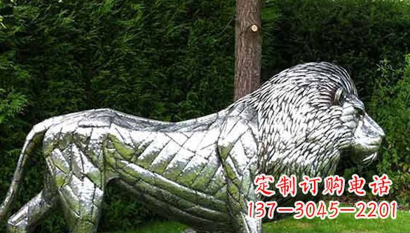 江西不锈钢狮子雕塑拥有经典古典风格