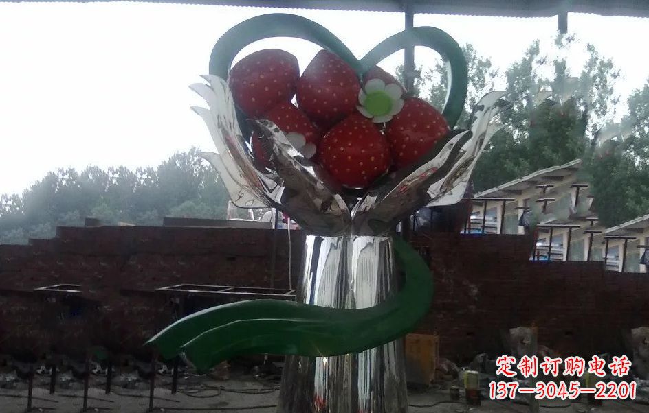 江西不锈钢水果雕塑精美绝伦
