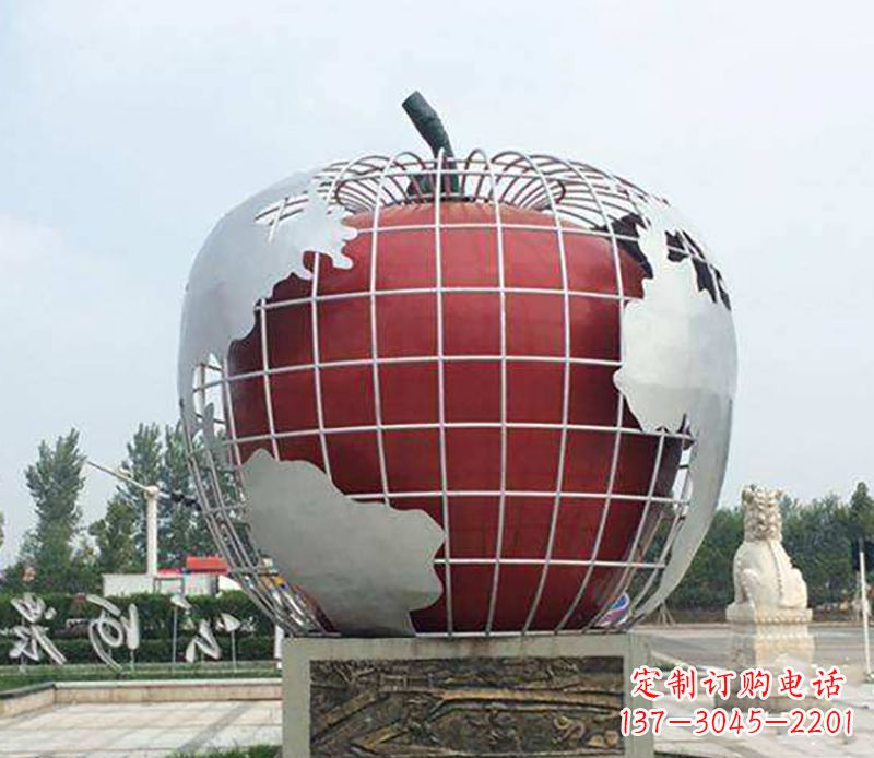 江西不锈钢水果雕塑艺术品精美绝伦