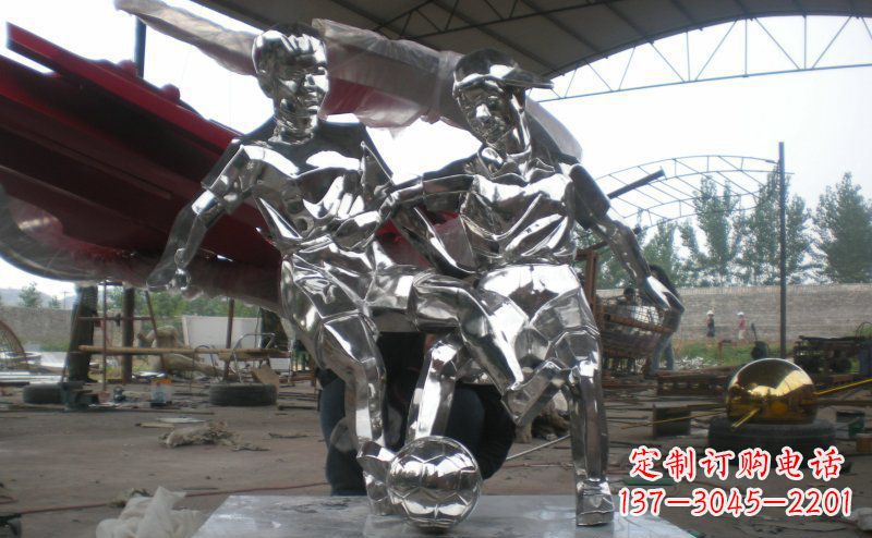 江西不锈钢足球雕塑