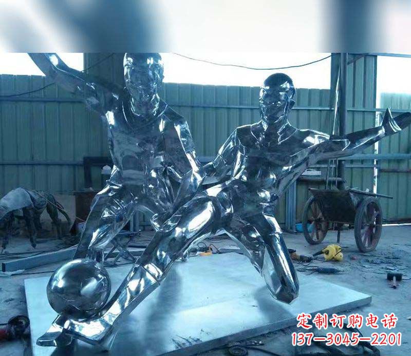 江西不锈钢足球雕塑精美的足球景观