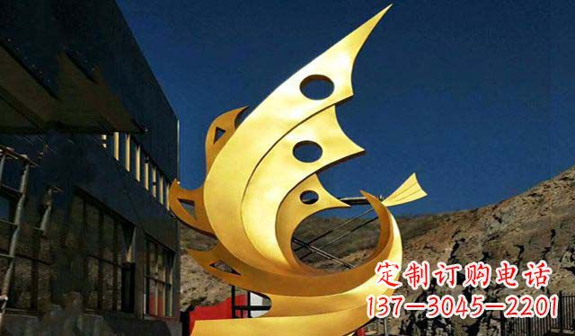江西不锈钢铁艺凤凰雕塑精美绝伦