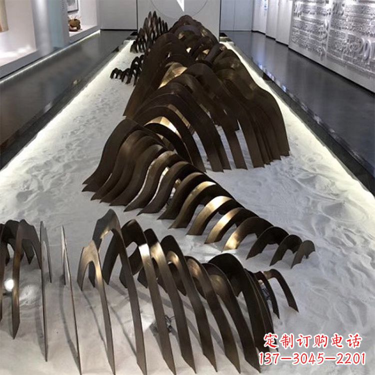 江西不锈钢铁艺假山雕塑让自然风景回归