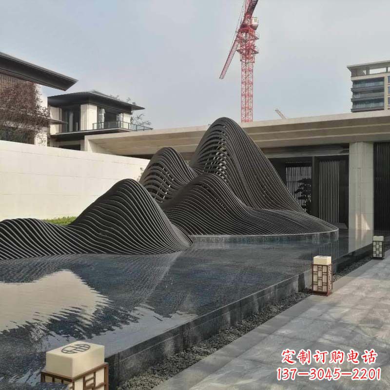 江西不锈钢铁艺假山艺术性的美化
