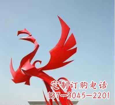 江西不锈钢铁艺凤凰雕塑美丽的象征