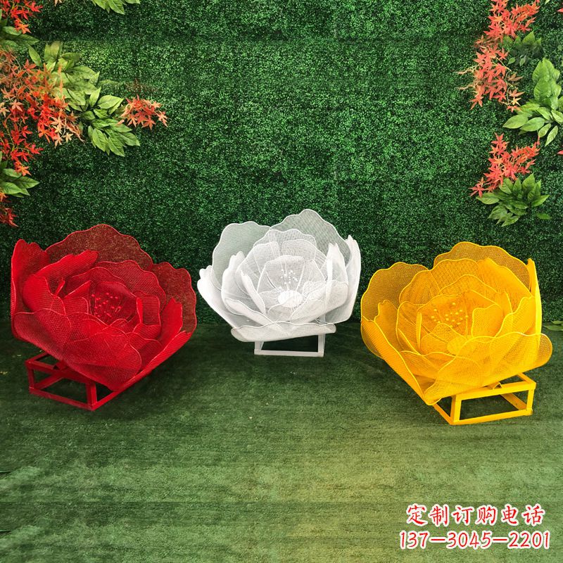 江西不锈钢玫瑰雕塑精致的艺术品