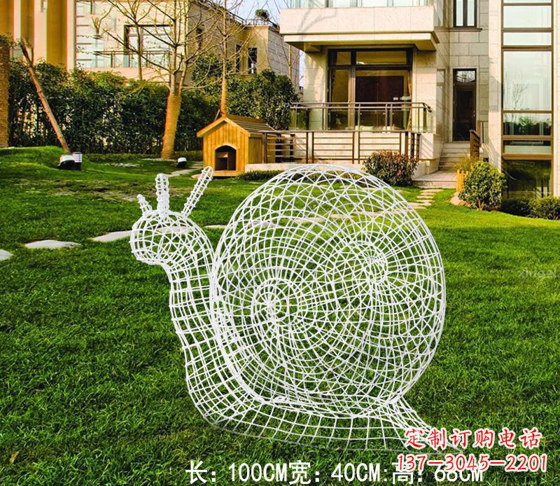 江西不锈钢蜗牛雕塑进化的象征